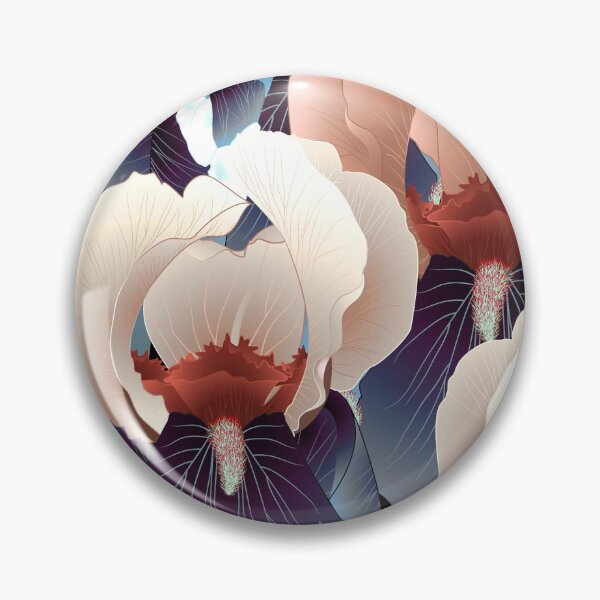 Item preview, Irises, Pink-beige and blue-gray designed and sold by Alex  Blud.