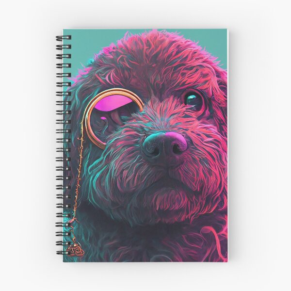 Item preview, Dog wearing One-sided eyeglasses neon color cute designed and sold by HakunamatataTin.