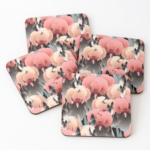 Item preview, Irises, Pink and brown gray designed and sold by Alex  Blud.