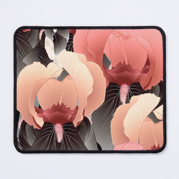 Item preview, Irises, Pink and brown gray designed and sold by Alex  Blud.
