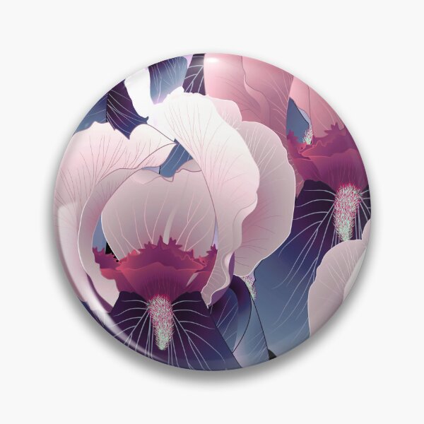 Item preview, Irises, Pink and blue-purple designed and sold by Alex  Blud.