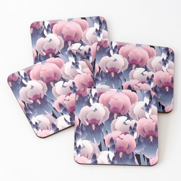 Item preview, Irises, Pink and blue-purple designed and sold by Alex  Blud.