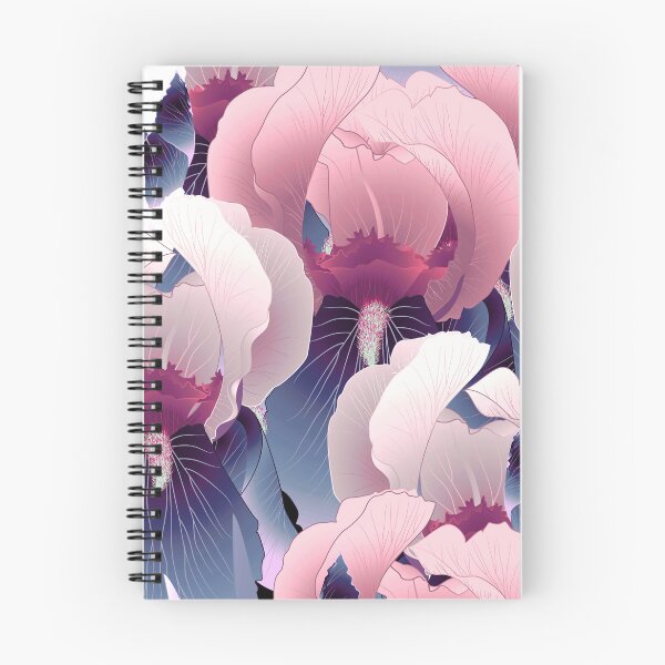 Item preview, Irises, Pink and blue-purple designed and sold by Alex  Blud.