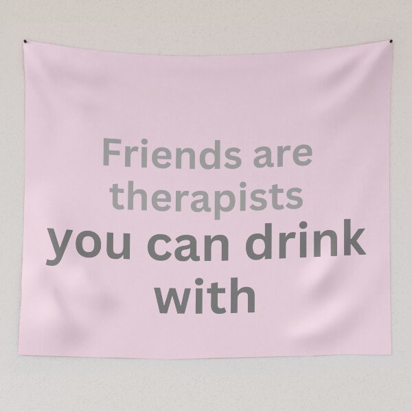 Item preview, humor friends slogan designed and sold by MerryCrown.