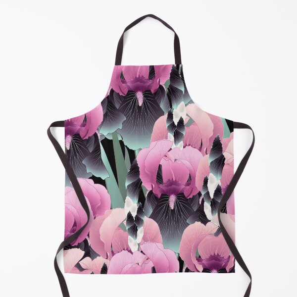 Item preview, Irises, Pink and gray-turquoise designed and sold by Alex  Blud.