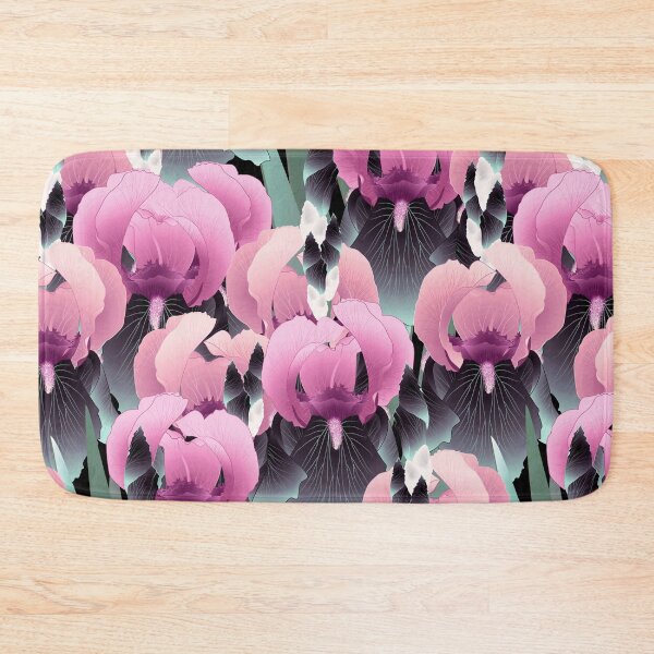 Item preview, Irises, Pink and gray-turquoise designed and sold by Alex  Blud.