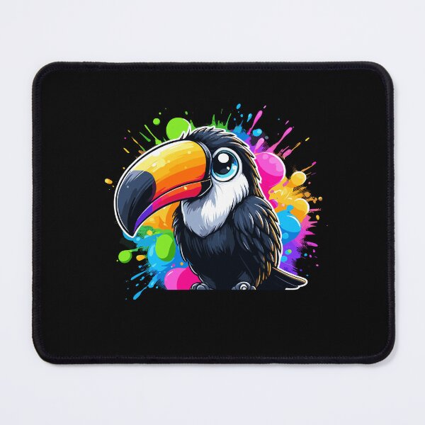 Item preview, Small Toucan With Colorful Splashes Paint Bird Animal Lover designed and sold by Dressed For Duty.