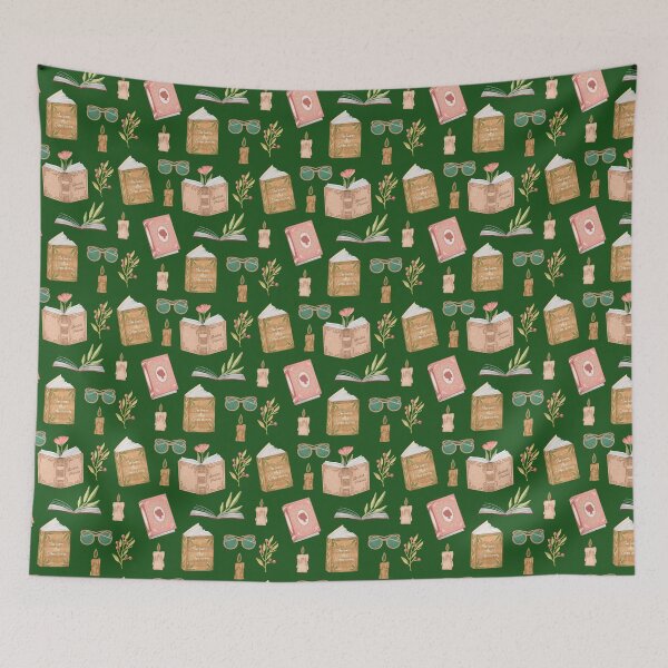 Item preview, Vintage book with eyeglasses pattern designed and sold by pinkyfish1010.