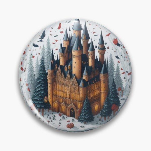 Item preview, Magical Castle Snow Globe Sticker designed and sold by pelzolga.