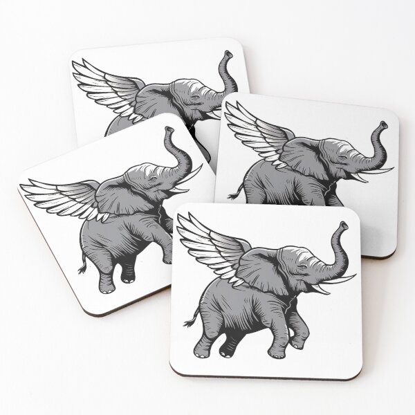 Item preview, Flying elephant designed and sold by lenodavies.