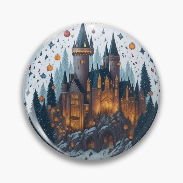 Item preview, Magical Castle Snow Globe Sticker designed and sold by pelzolga.