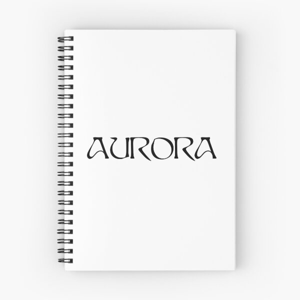 Artikelvorschau, AURORA Aksnes - schwarzer Text entworfen und verkauft von incloudines.