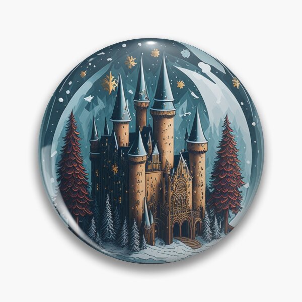 Item preview, Magical Castle Snow Globe Sticker designed and sold by pelzolga.