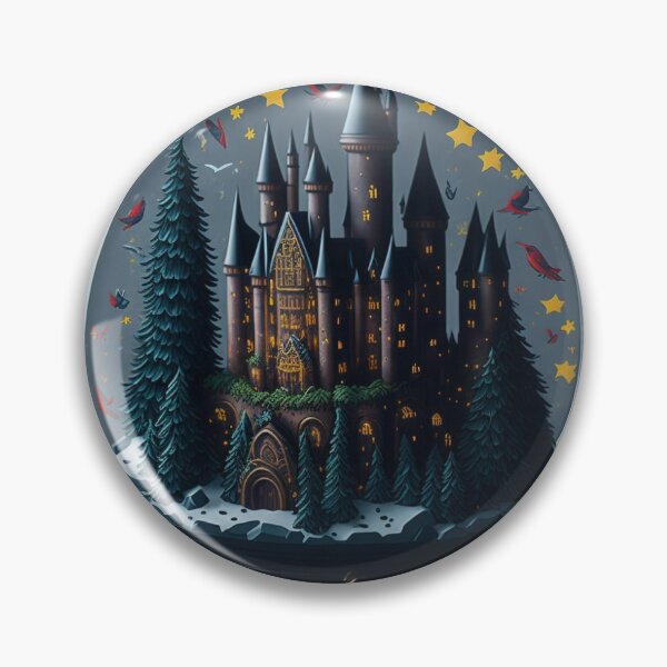 Item preview, Magical Castle Snow Globe Sticker designed and sold by pelzolga.