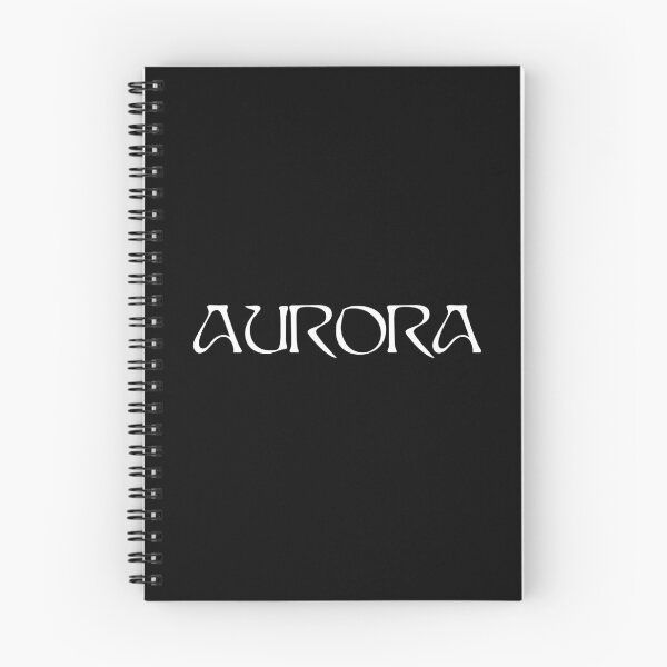Item preview, AURORA Aksnes - texto blanco designed and sold by incloudines.
