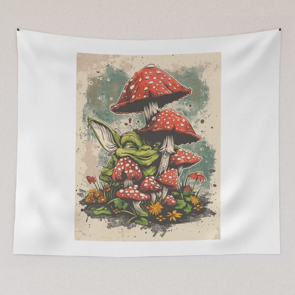 Item preview, Goblincore Goblin Moss Toadstool Mushrooms Nature designed and sold by DigitalLegends1.