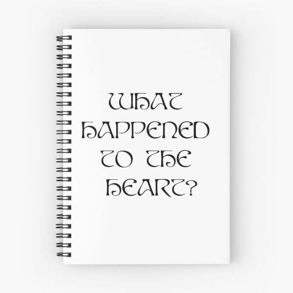 Item preview, AURORA What Happened To The Heart ?  - black text designed and sold by incloudines.