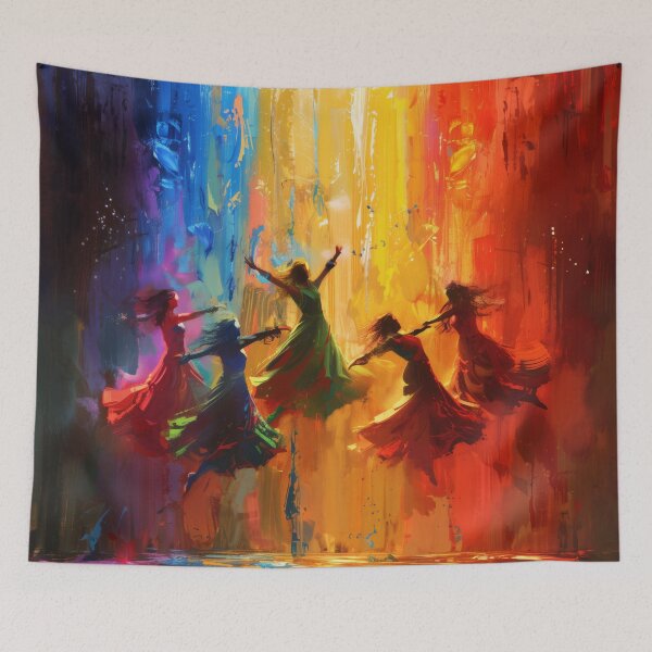 Item preview, Vibrant Dance of Colors designed and sold by palmyst.