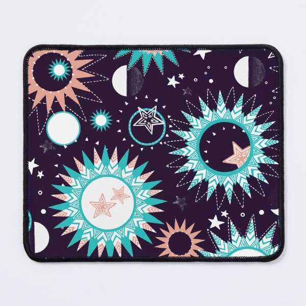 Item preview, Heavenly bodies, Pink and turquoise, dark dark purple designed and sold by Alex  Blud.