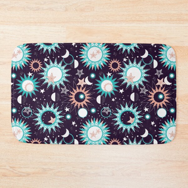 Item preview, Heavenly bodies, Pink and turquoise, dark dark purple designed and sold by Alex  Blud.
