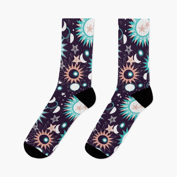 Item preview, Heavenly bodies, Pink and turquoise, dark dark purple designed and sold by Alex  Blud.