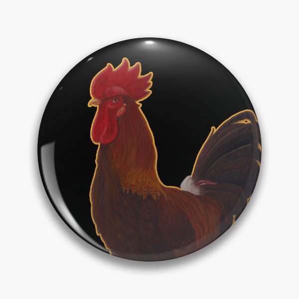 Item preview, ROOSTER Yellow - Gouache designed and sold by charactergirl.