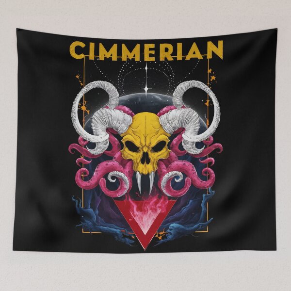 Item preview, Cimmerian Skull: Vibrant Anime Conceptual Art designed and sold by kulala-kaiser.