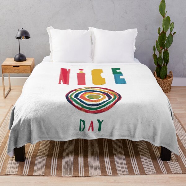 Item preview, Colorful 'Nice Day' Greeting Card: A Vibrant Burst of Joy designed and sold by Colorful-Garden.