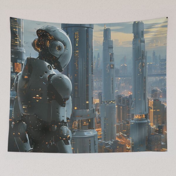Item preview, Futuristic Cityscape Vision designed and sold by palmyst.