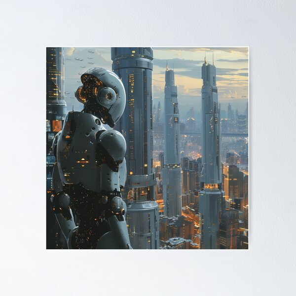 Item preview, Futuristic Cityscape Vision designed and sold by palmyst.