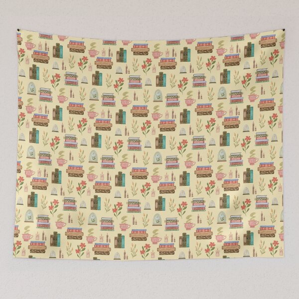 Item preview, Avid reader seamless pattern designed and sold by pinkyfish1010.