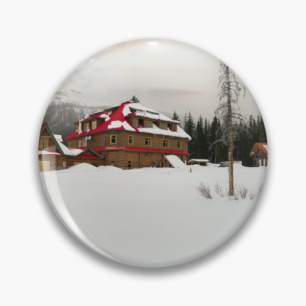Item preview, Snow-Covered Bow Lake Lodge designed and sold by rawshutterbug.