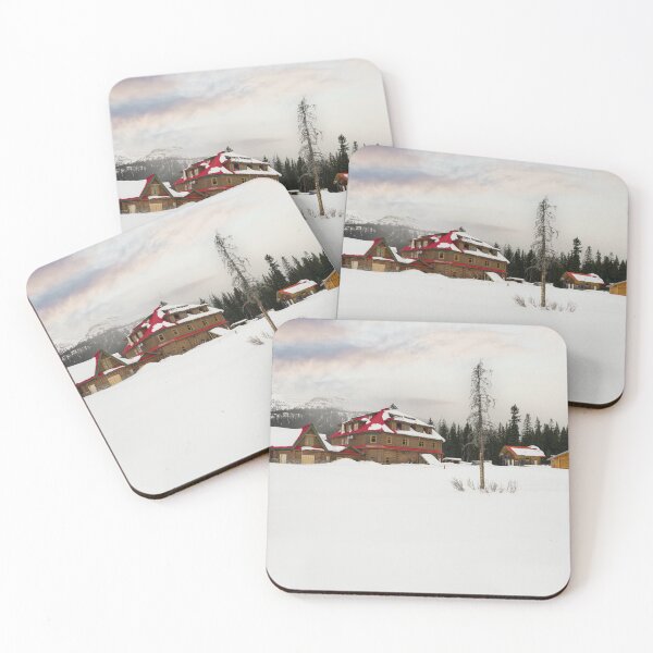 Item preview, Snow-Covered Bow Lake Lodge designed and sold by rawshutterbug.