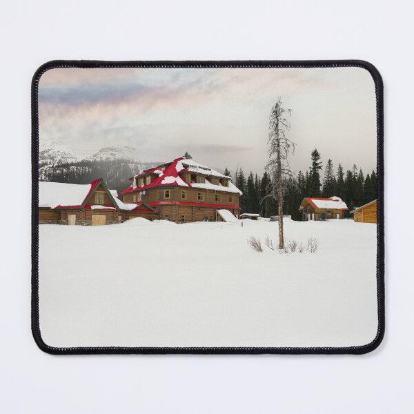 Item preview, Snow-Covered Bow Lake Lodge designed and sold by rawshutterbug.