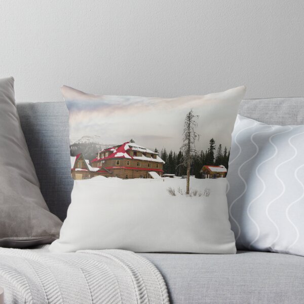 Item preview, Snow-Covered Bow Lake Lodge designed and sold by rawshutterbug.