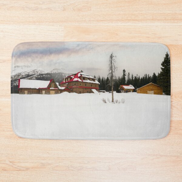 Item preview, Snow-Covered Bow Lake Lodge designed and sold by rawshutterbug.
