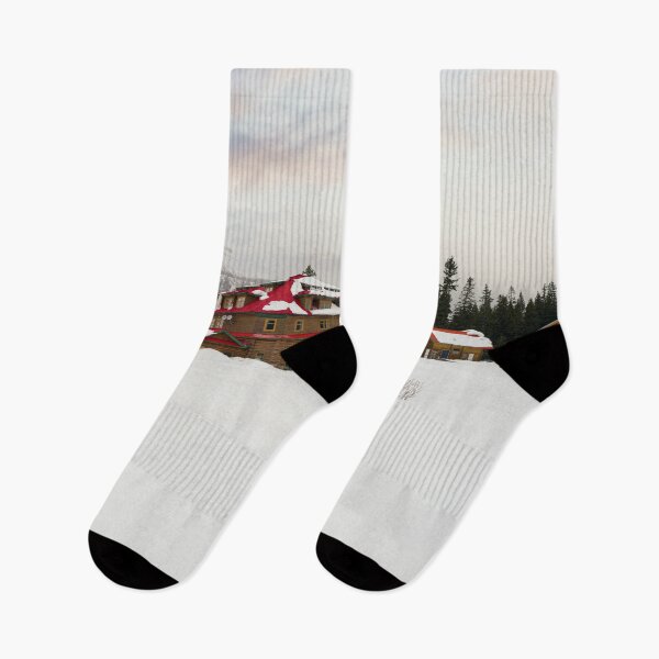 Item preview, Snow-Covered Bow Lake Lodge designed and sold by rawshutterbug.