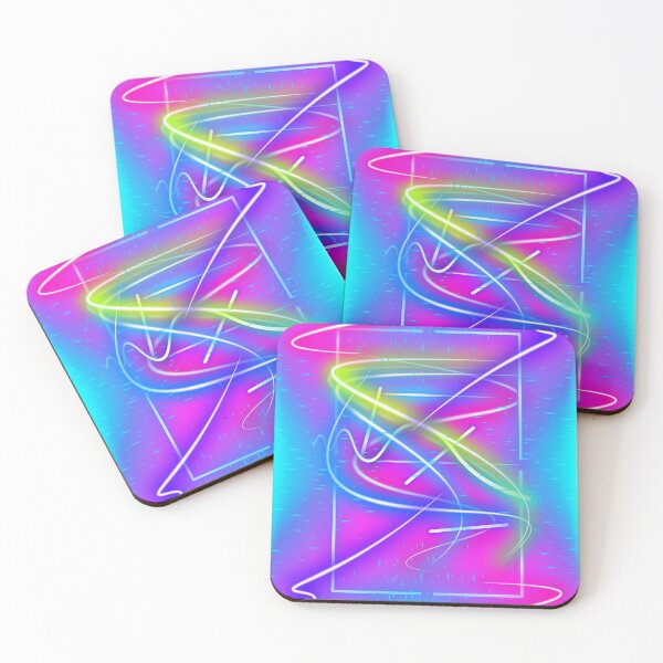 Item preview, Neon Lines Abstract designed and sold by AbeeRedB.