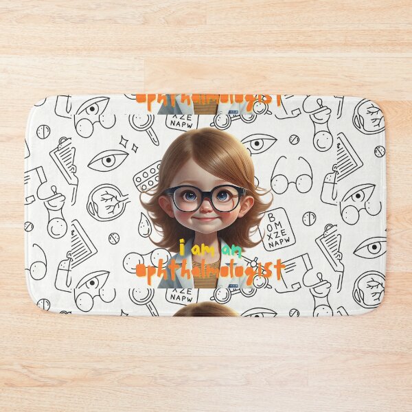 Item preview, Cute Ophthalmologist girl with word I am ophthalmologist ,brafdesign  designed and sold by Brafdesign.