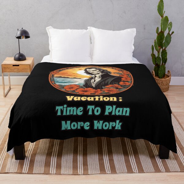 Item preview, Workaholic Vampire by The Beach - Vacation, Time to Plan More Work designed and sold by Ridiculam Toga.