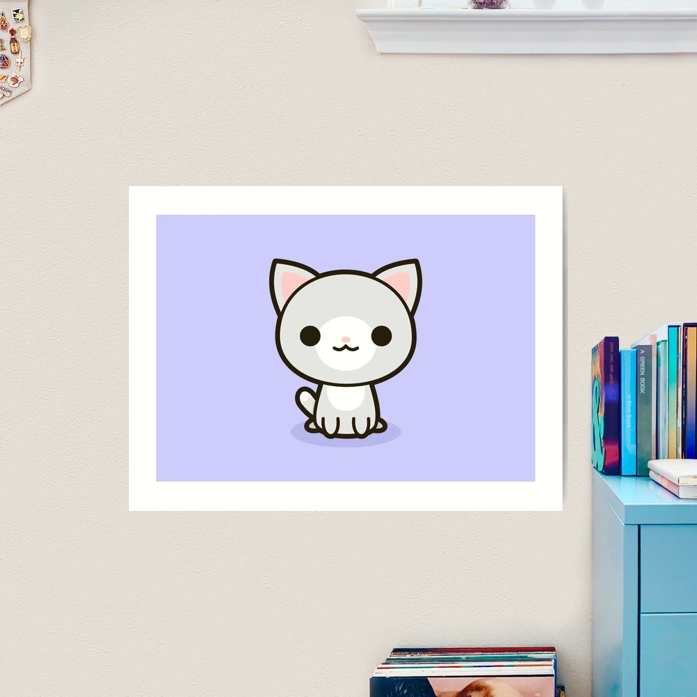 Gato blanco kawaii» de peppermintpopuk, Redbubble