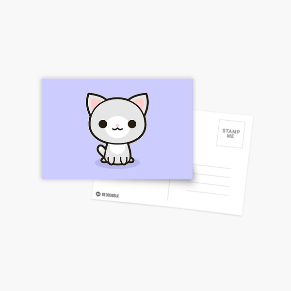 Kawaii white cat by peppermintpopuk