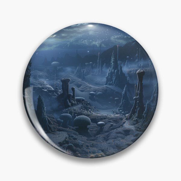 Item preview, Alien Moonlit Landscape designed and sold by palmyst.
