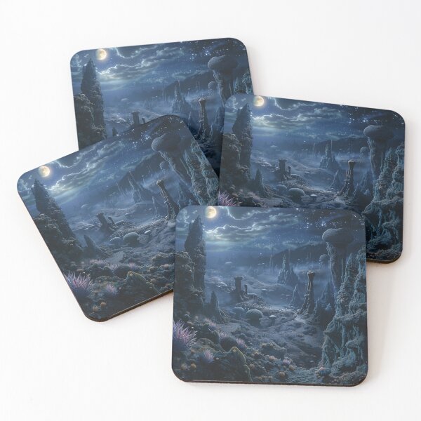 Item preview, Alien Moonlit Landscape designed and sold by palmyst.