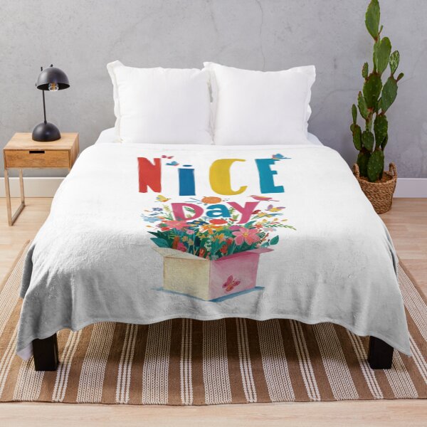 Item preview, Colorful 'Nice Day' Greeting Card: A Vibrant Burst of Joy designed and sold by Colorful-Garden.