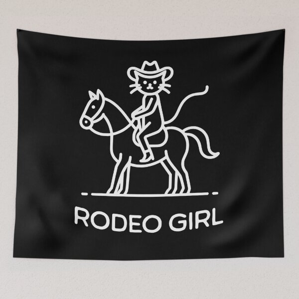 Item preview, Cute Cat Rodeo Girl designed and sold by JoeStylistic.