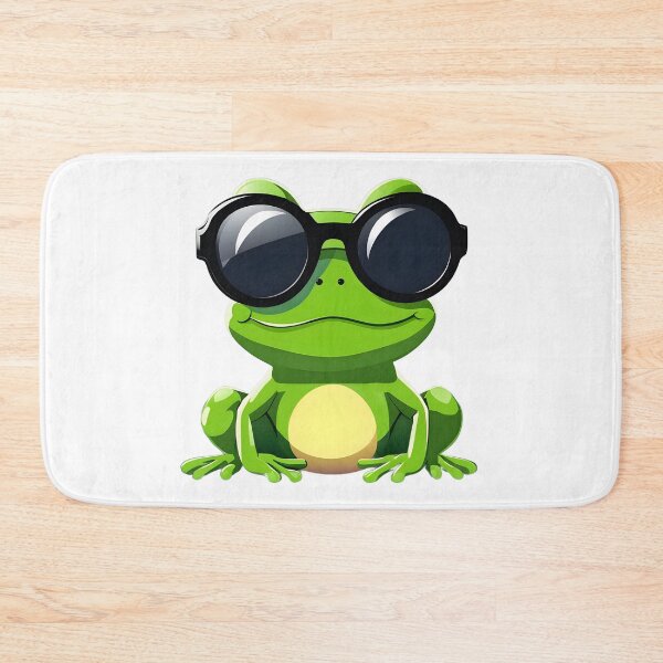 Item preview, A Cute Frog with Sunglasses designed and sold by DWorriBHappi.