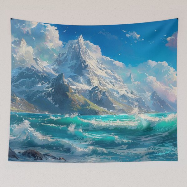 Item preview, Fantasy Landscape - Beautiful Snow Mountain Scenery designed and sold by Lumaria Designs.