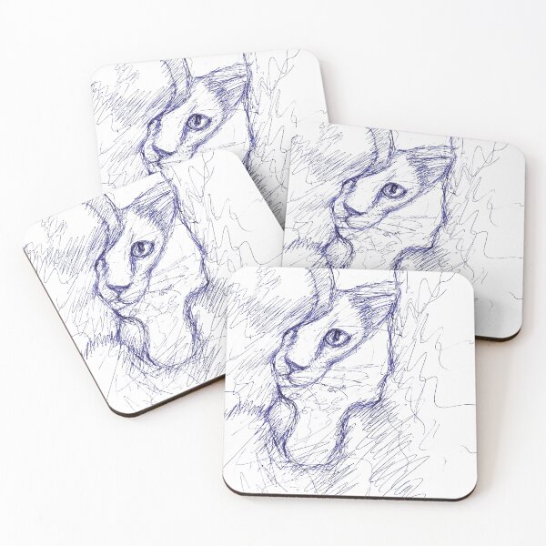 Item preview, Sneeky cat drawing designed and sold by DipakSonarArt.
