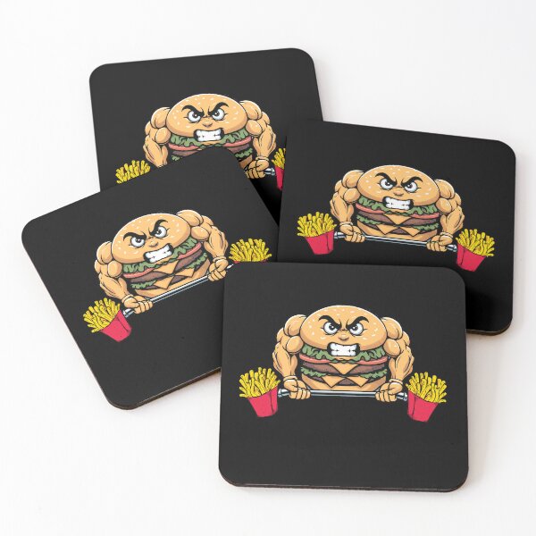 Item preview, Hamburger Lifting Fries Cheeseburger Fast Food Lovers designed and sold by Dressed For  Duty.